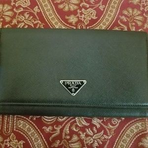 Prada leather wallet